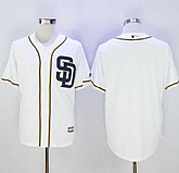San Diego Padres Customized Men's White New Cool Base Stitched Baseball Jersey,baseball caps,new era cap wholesale,wholesale hats